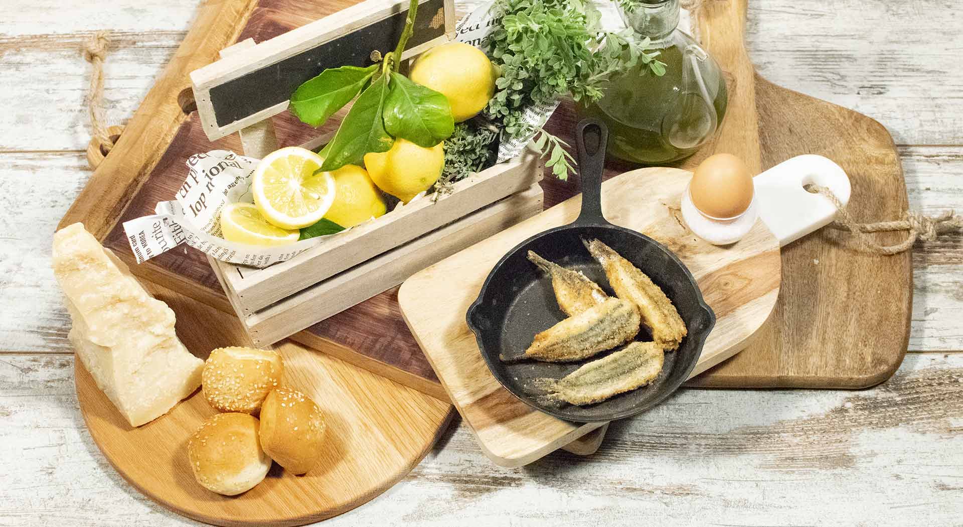 Acciuga ripiena cucinata da Bel Fish Food. Pesce fresco: acciughe liguri cucinate in esclusivi piatti pronti veloci da preparare